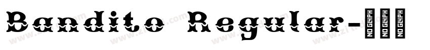 Bandito Regular字体转换